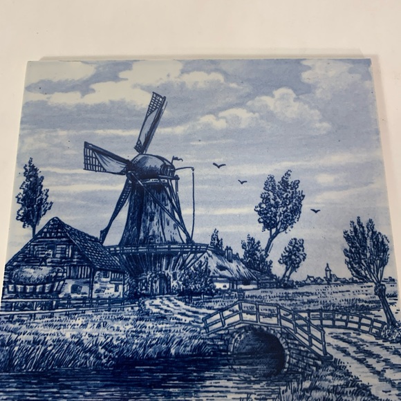 Delft Blauw Blue‎ Windmill Tile - Picture 2 of 8